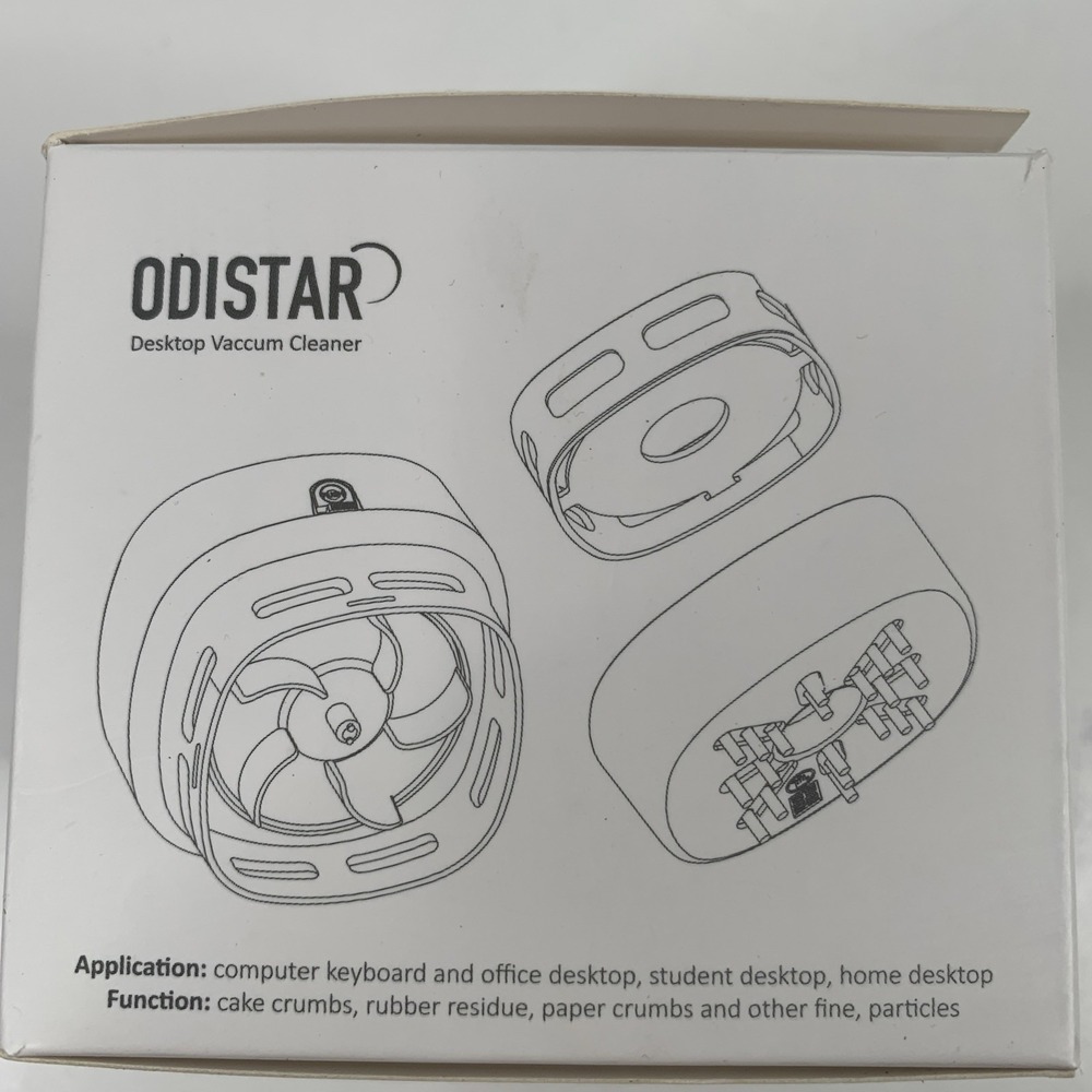 ODISTAR Desktop Vacuum Cleaner, Mini Table dust Sweeper Energy Yellow - Picture 4 of 11